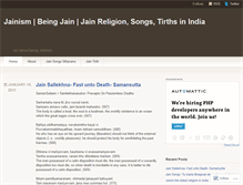 Tablet Screenshot of beingjain.wordpress.com