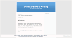 Desktop Screenshot of didikhardiono.wordpress.com