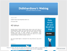 Tablet Screenshot of didikhardiono.wordpress.com