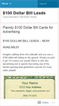 Mobile Screenshot of 100dollarleads.wordpress.com