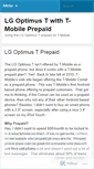 Mobile Screenshot of optimustprepaid.wordpress.com