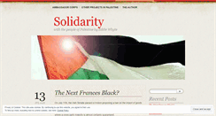 Desktop Screenshot of palestiniansolidarity.wordpress.com
