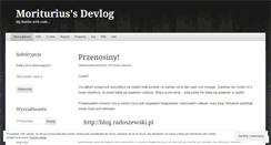 Desktop Screenshot of moriturius.wordpress.com