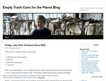 Tablet Screenshot of emptytrashcans.wordpress.com