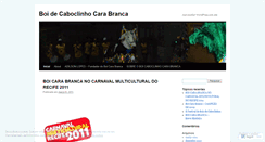 Desktop Screenshot of boicarabrancadelimoeiro.wordpress.com