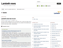 Tablet Screenshot of lambethnews.wordpress.com