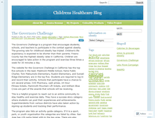 Tablet Screenshot of childrenshealthcare.wordpress.com