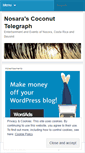 Mobile Screenshot of nosaracoconuttelegraph.wordpress.com