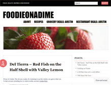 Tablet Screenshot of foodieonadime.wordpress.com