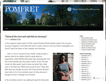 Tablet Screenshot of pomfretschool.wordpress.com