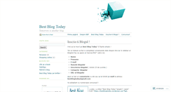 Desktop Screenshot of bestblogtoday.wordpress.com