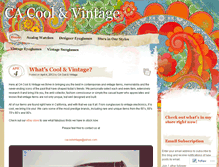 Tablet Screenshot of cacoolvintage.wordpress.com