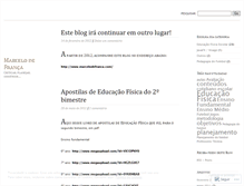 Tablet Screenshot of marcelodefranca.wordpress.com