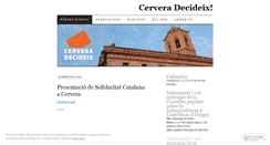 Desktop Screenshot of cerveradecideix.wordpress.com