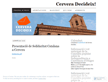 Tablet Screenshot of cerveradecideix.wordpress.com