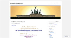 Desktop Screenshot of berlinconference.wordpress.com