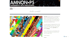 Desktop Screenshot of amnonp5.wordpress.com