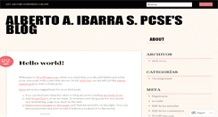 Desktop Screenshot of albertoibarrapcse.wordpress.com