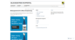 Desktop Screenshot of bildungsstreikwuppertal.wordpress.com