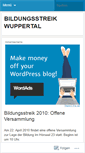Mobile Screenshot of bildungsstreikwuppertal.wordpress.com