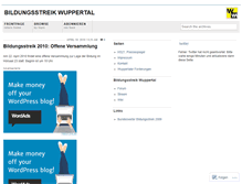 Tablet Screenshot of bildungsstreikwuppertal.wordpress.com