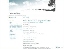Tablet Screenshot of andrewthomsen.wordpress.com