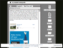 Tablet Screenshot of myvaluablehuntingknife.wordpress.com