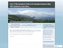 Tablet Screenshot of howtoplaysaxophoneonline.wordpress.com