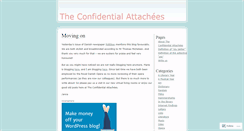 Desktop Screenshot of confidentialattachees.wordpress.com