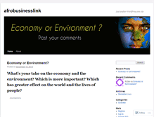 Tablet Screenshot of afrobusinesslink.wordpress.com