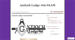 Desktop Screenshot of antiochlodge66.wordpress.com