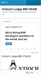 Mobile Screenshot of antiochlodge66.wordpress.com