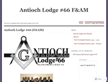 Tablet Screenshot of antiochlodge66.wordpress.com