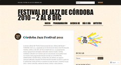 Desktop Screenshot of cbajazzfest.wordpress.com