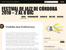 Tablet Screenshot of cbajazzfest.wordpress.com