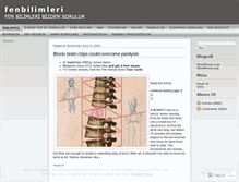 Tablet Screenshot of fenbilimleri.wordpress.com