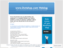 Tablet Screenshot of dwtshop.wordpress.com