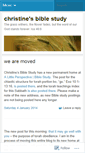 Mobile Screenshot of christinesbiblestudy.wordpress.com