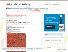 Tablet Screenshot of lycralady.wordpress.com