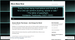 Desktop Screenshot of moonbasenow.wordpress.com