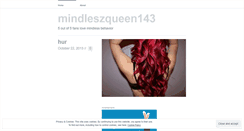 Desktop Screenshot of mindleszqueen143.wordpress.com