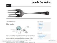 Tablet Screenshot of pearls4swine.wordpress.com