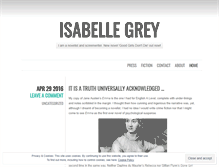 Tablet Screenshot of isabellegrey.wordpress.com