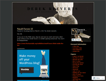 Tablet Screenshot of derekreeverts.wordpress.com