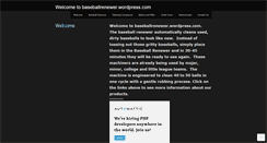 Desktop Screenshot of baseballrenewer.wordpress.com