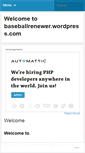 Mobile Screenshot of baseballrenewer.wordpress.com