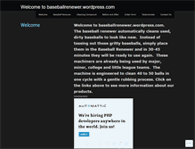 Tablet Screenshot of baseballrenewer.wordpress.com