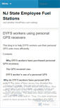 Mobile Screenshot of njstateeefuelstops.wordpress.com