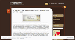 Desktop Screenshot of lovedreamfly.wordpress.com