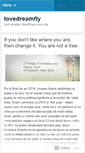 Mobile Screenshot of lovedreamfly.wordpress.com